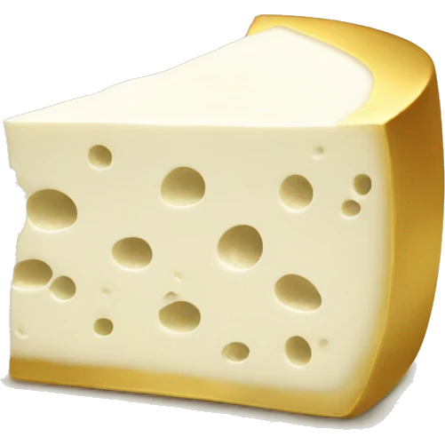 Chic white cheese in a gold plate emoji