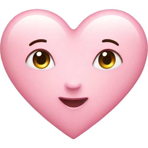 Light pink heart emoji
