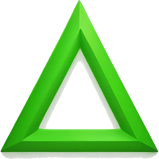 green up triangle emoji
