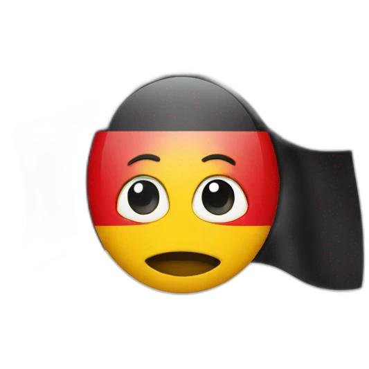 A plain with the german flag emoji