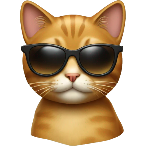 Cat with sunglasses emoji
