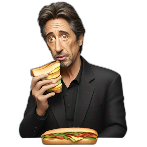 Al Pacino eating a sandwich emoji