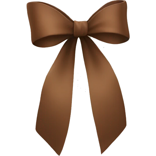 Brown bow emoji