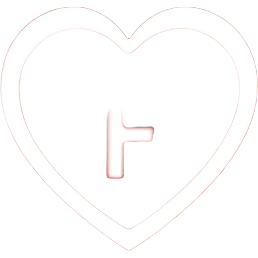 un corazon rojo con la letra f en el centro pero para un emoji emoji