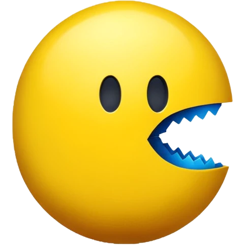 strong pac man side view emoji