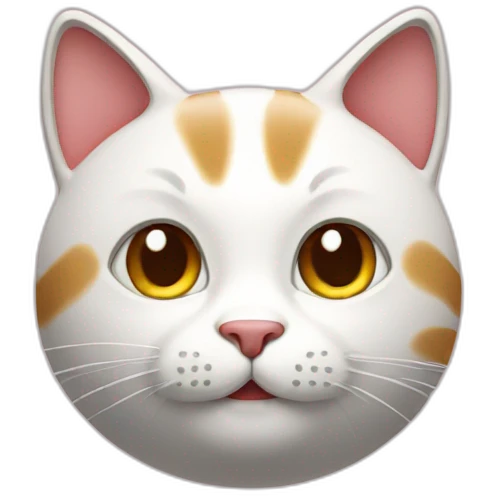 Luckycat with face emoji