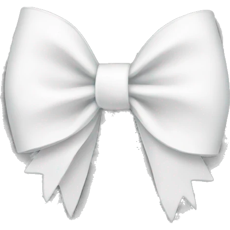 White bow emoji
