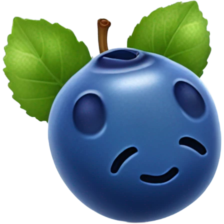 glossy blueberry, wet emoji