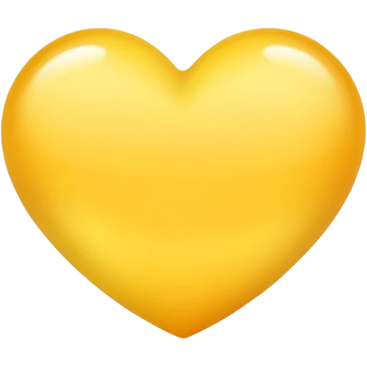 yellow heart with a gradient emoji