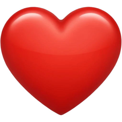 red heart on a blue background emoji