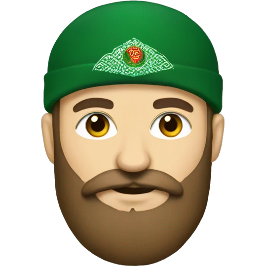 Chechen with big beard emoji