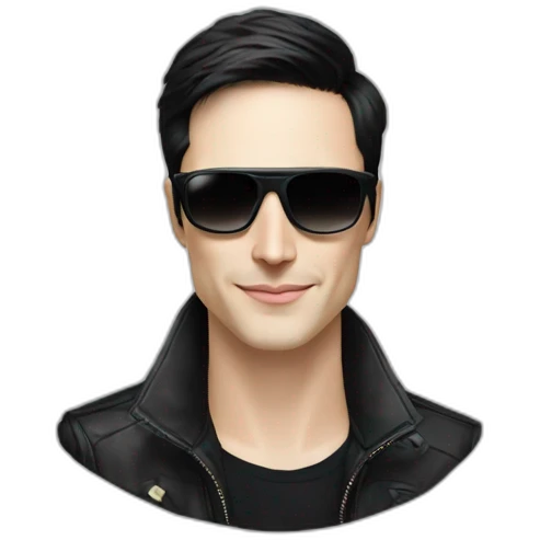 Pavel Durov in sunglasses emoji