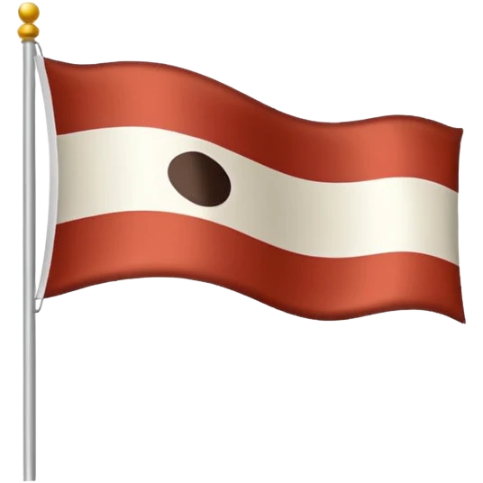 Indonesian flag but poop in mid emoji