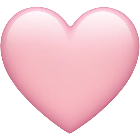 Light pink heart emoji