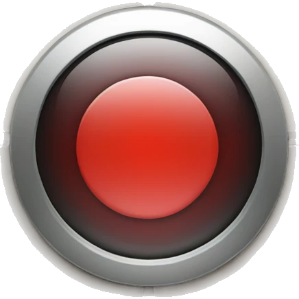 stop recording button which has red circle & a red square at the centre of the circle emoji