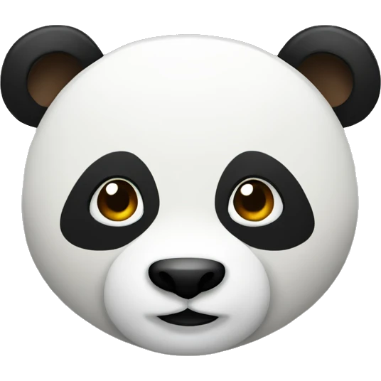 Simple panda face emoji