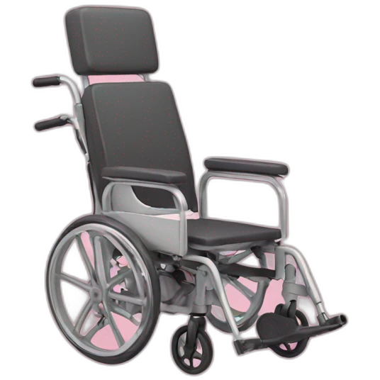 wheel chair pink background emoji