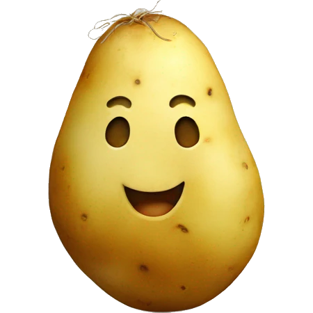 potato with smiley face  emoji