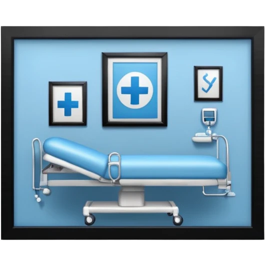blue hospital emoji