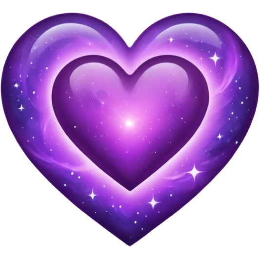 purple galaxy heart  emoji