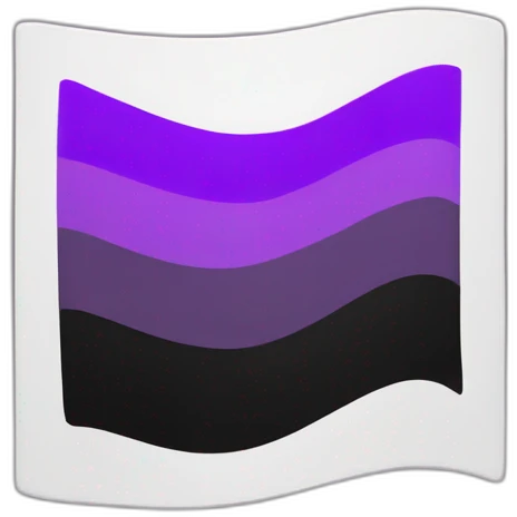 Bandera asexual  emoji