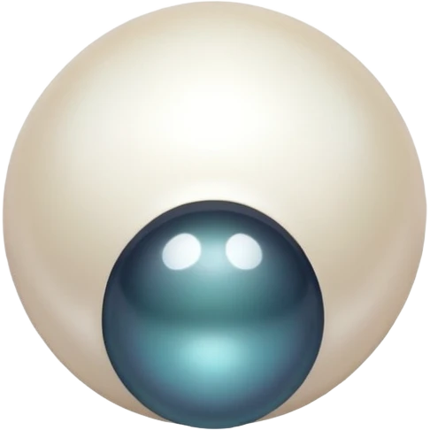 glamorous white pearls emoji