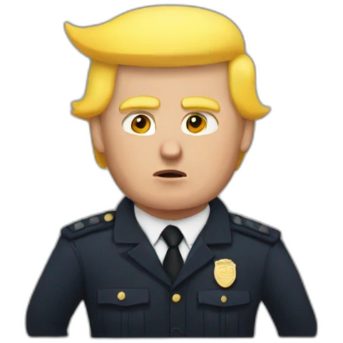trump-getting-arrested emoji