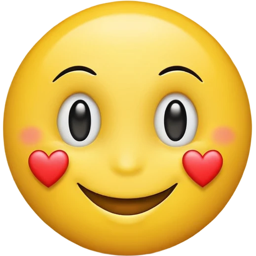 Smiley face with heart emoji