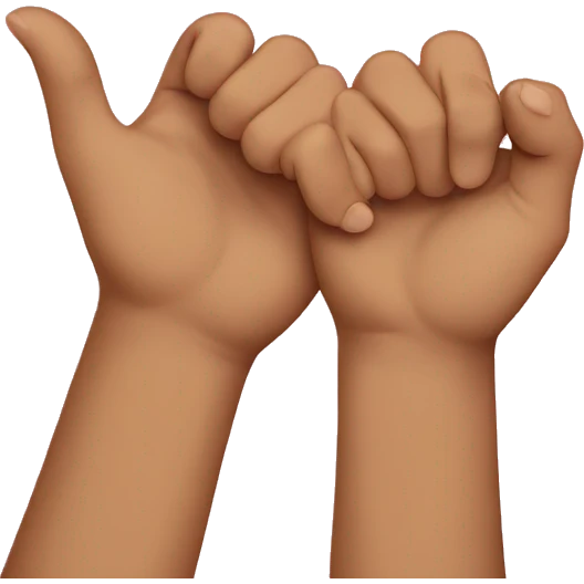 Pinky promise emoji