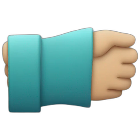 Holding hand emoji