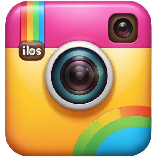 instagram icon 3d colourful emoji