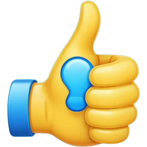 Like blue emoji Facebook emoji