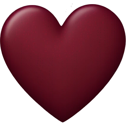 burgundy heart emoji