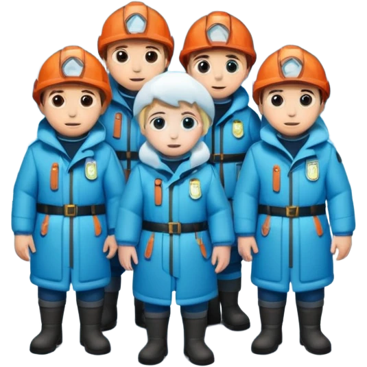 rescuers frozen in a cave emoji