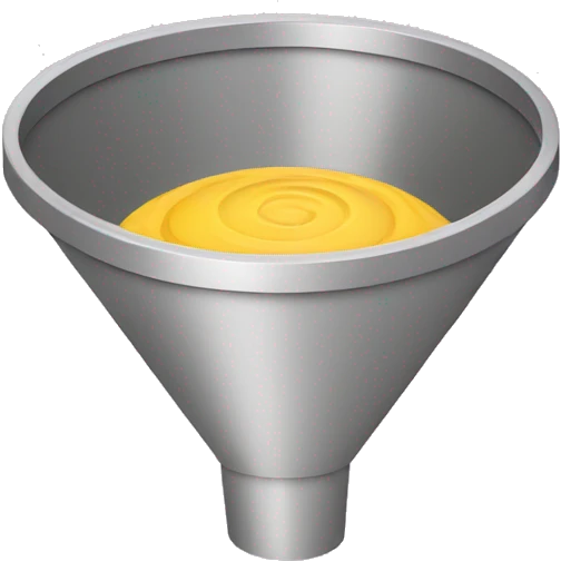 a very simple marketing funnel emoji
