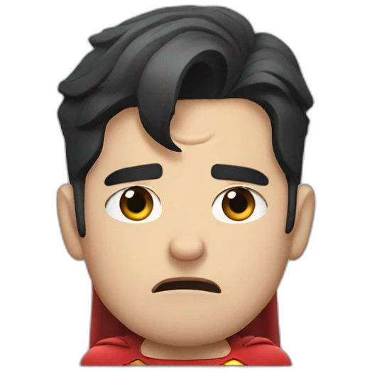 Superman crying emoji