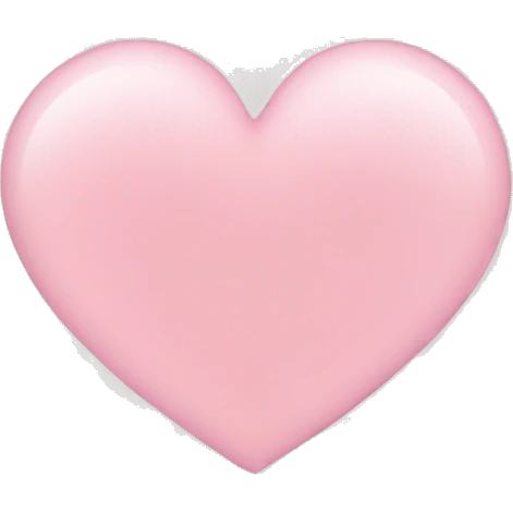 light pink heart emoji