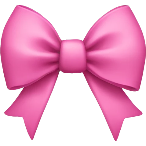 pink bow emoji