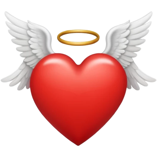 heart with angel wings emoji