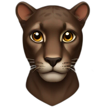 Brown panther emoji