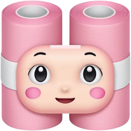 bandage plaster object icon, cute adhesive bandage, 3D cartoon, mobile game icon style, centered, clean background, no text, no watermark
 emoji