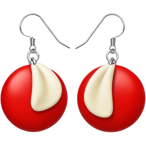 Earrings (in red box, front view) – Ivory, no need to add face or emoji emoji