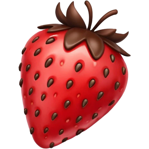 chocolate strawberry  emoji