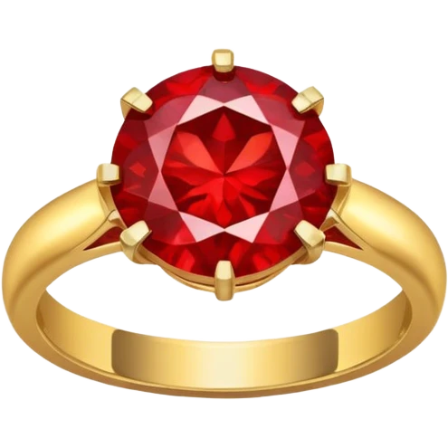 red ring marry red diamond emoji