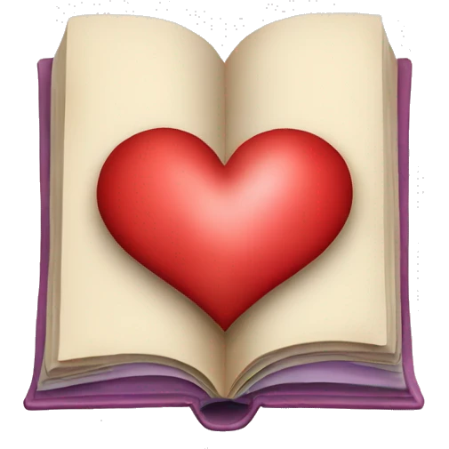book with heart on cover emoji