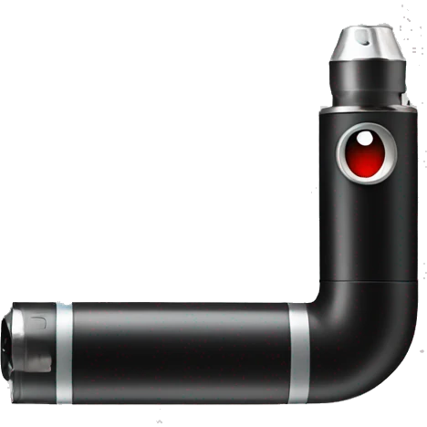 Black E-cigarettes with smoke emoji