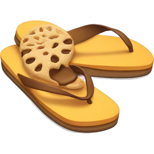 flip flop eating chee emoji