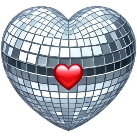 Disco ball Heartgrey emoji
