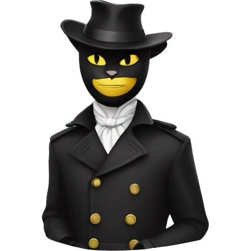 Chat noir et blanc emoji