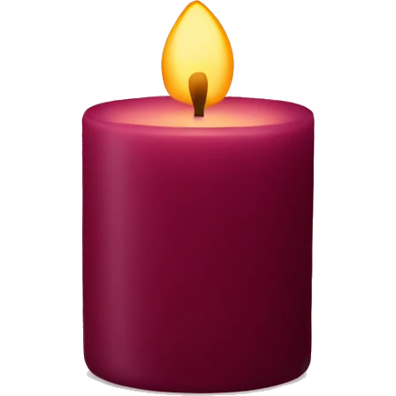 burgundy candle  emoji
